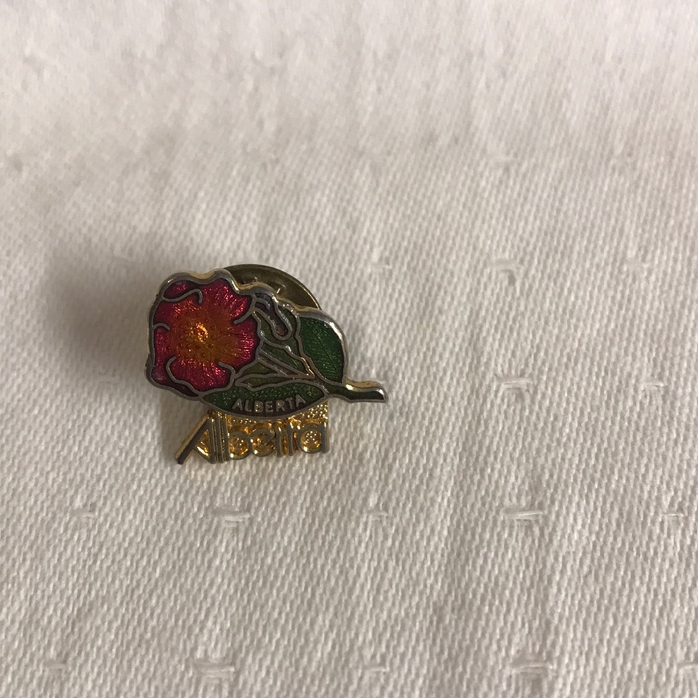 Vintage Alberta Flower Tie Tac Pin